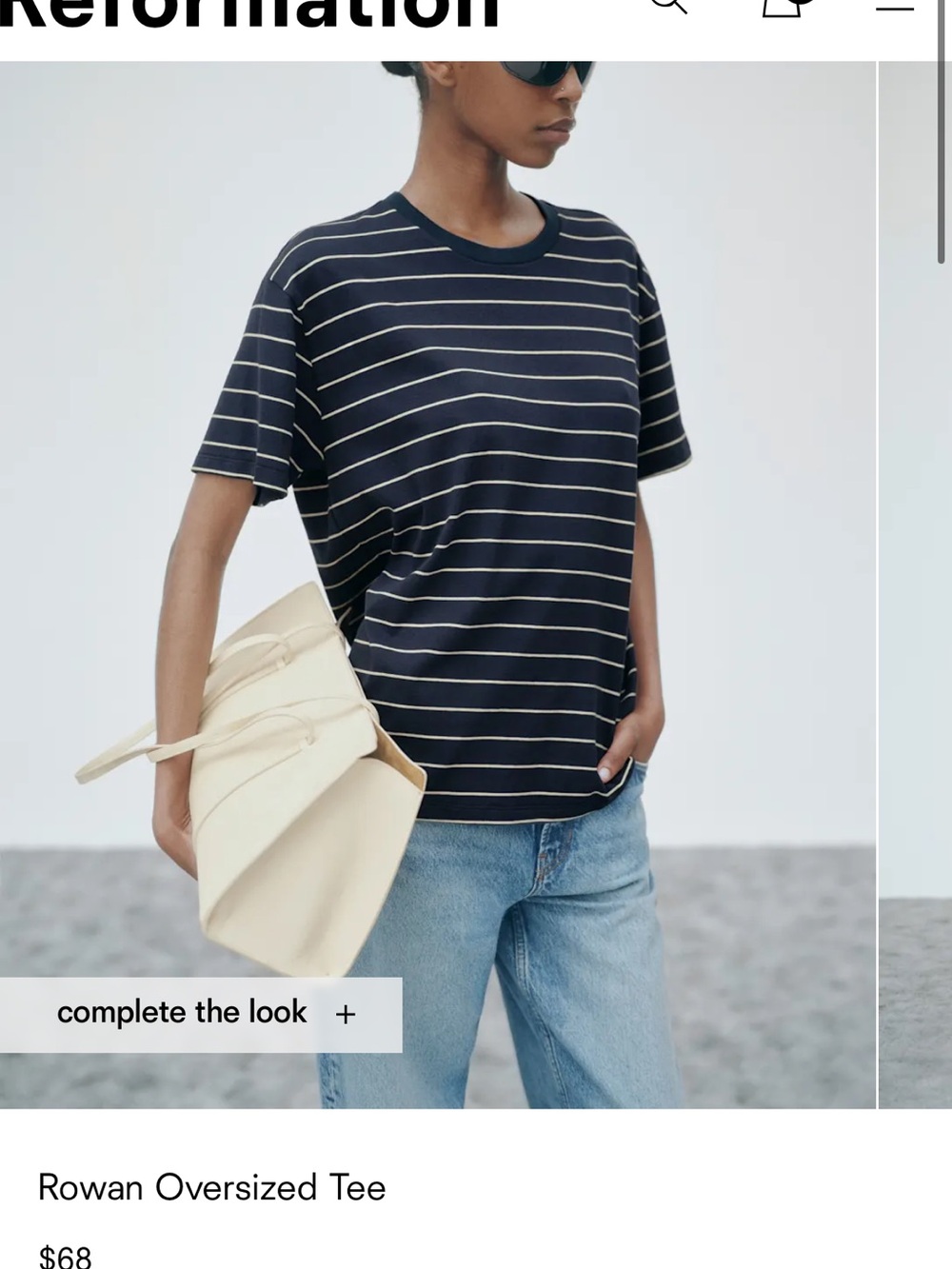 Reformation Rowan Oversized Tee